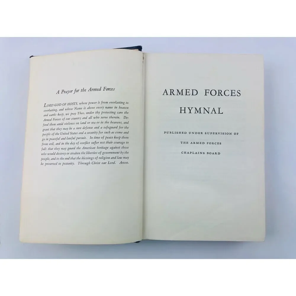 Vintage Armed Forces Hymnal - Catholic Protestant